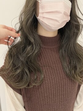 アピッシュ ギンザ(apish ginza) tomo【髪質改善オイルカラー　オリーブベージュ】