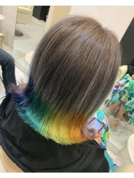 サローネデ アグスティナ バイ サンバンチ(salones de agustina by sanbanchi) 【agustina 明石大久保】裾レインボーカラー