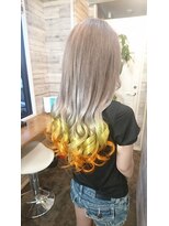 ヘアメイク フォックス 錦店(hair make FOX) ユニコーンカラー/イエロー・オレンジ