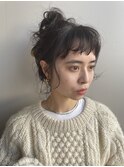 お団子ヘアー