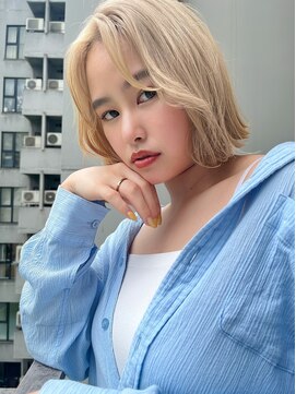 ロンドルーチェ 心斎橋(Lond luce) ケアブリーチダブルカラー×レッドブラウン【心斎橋】