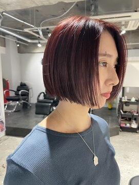 バックボッカー(BACK BOCKER) ダブルカラーレッドモーヴ_ミニボブ