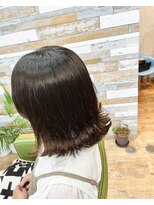 ハウオリ ヘアーワークス(Hauoli hair works)&nbsp;外ハネボブ×柔らか縮毛矯正