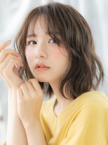 ドクターズサロン LAB 小山店&nbsp;アッシュオリーブくせ毛風ウェーブミディアムd小山20代30代40代