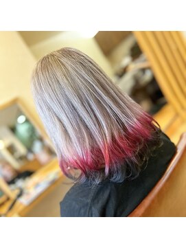 ヘアーコレット(hair Colet) レッドブラックエンドカラー