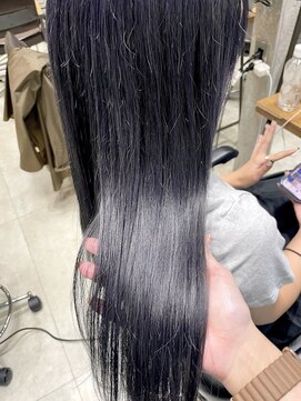 フェリア 渋谷(Feria) 【Feria 渋谷】ダブルカラー×ネイビーラベンダー "Tsuyuki"