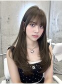 ワンカールで可愛いレイヤーカット×オリーブベージュ＊RINA