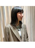 【favori 自由が丘】ワイドバング×ロングボブ