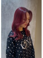 フィゼル あべのルシアス店(Aujua fizelle)&nbsp;ハイライトピンクカラー