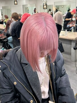 ベレーザ 渋谷(BELEZA) 11869ホワイトピンクラベンダーミルクティータンバルモリボブ