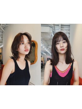 《韓国ヘアもアンニュイなテイストへ。》こだわりの前髪カット・顔周りカットで差がつくお洒落スタイル。