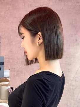 ロンドヴァリー 渋谷店(Lond vallee) くすみベージュ/ボブ/前髪/レイヤー/小顔/髪質改善/縮毛矯正渋谷