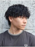 縦落ちツイスパ/ツイストスパイラルパーマ/岡崎メンズパーマ