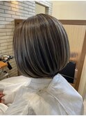 バレイヤージュボブ