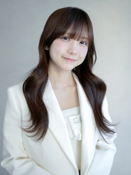 アルバム 新宿(ALBUM SHINJUKU) ロングおくれ毛韓国ヘア顔周りレイヤー_F20927