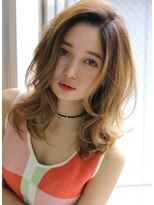 ロゼ 茨木(Rose)&nbsp;【ROSE】レイヤーカット＿センターパート＿ニュアンスパーマ