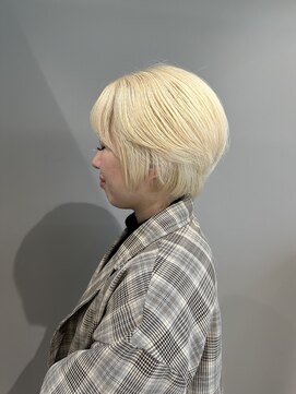 イオエ 西梅田(ioe) ブリーチなしカラー／髪質改善/ミルクティーベージュ/小顔へア