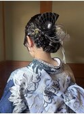 成人式ヘアセット/ヘアセット/シニヨンアレンジ