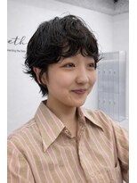 ムクコア(Muk CORE) ショートボブパーマボブニュアンスルーズパーマ川崎