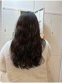 華やかパーマ×オリーブグレージュ
