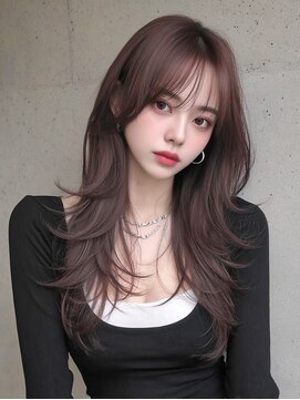 サロンドアイ(salon de i) 艶感ロングレイヤー × ダークモカ