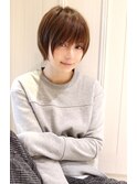 大人可愛い小顔ショート　黒髪ショートボブ