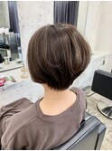 【LANDS】30代ヘア/小顔ショート/ひし形ボブ/ショート/カット