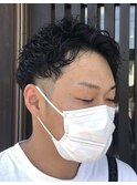 ツイストパーマ/メンズカット/刈り上げ
