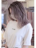 silo./ブリーチ２回でつくるピンクベージュのバレイヤージュ