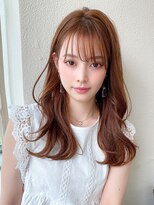 アフロート ディル(AFLOAT D'L)&nbsp;大人かわいい小顔セミロングレイヤーカットAラインうぶバング