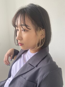 ヘアーアンドメイク エクリ 不動前店(Hair&Make equri) インナーカラー・ハイトーン・透けバング・韓国