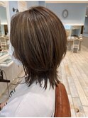 くびれウルフxハイライトグレージュ【門前仲町】