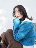 大人かわいい/小顔/ミディアムレイヤー/20代30代40代