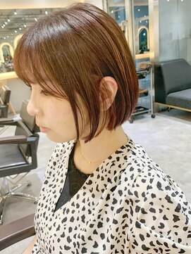 サロンドミルク 新百合ヶ丘店(salon de MiLK) 遅れげが可愛い！ボブスタイル♪ 五月女