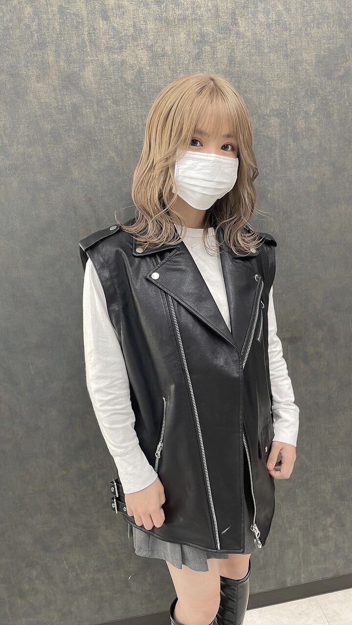 【艶透明感】ダブルカラー＋カット＋ハイブリッドサプリ(ケアブリーチ使用)