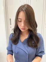 くびレイヤー＊韓国ヘア＊ミルクティーベージュ【ZinaCENTRAL】