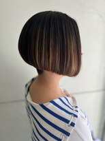 大人可愛いパープルブラックネイビーグレーマチルダボブ代官山