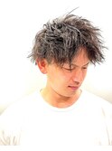ツイストパーマツーブロックさわやか系かっこいい