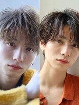 オーシャントーキョー サニー 原宿(OCEAN TOKYO Sunny)&nbsp;ハイトーン黒髪ミルクティーベージュセンターパートナチュラル