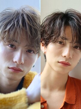 オーシャントーキョー サニー 原宿(OCEAN TOKYO Sunny) ハイトーン黒髪ミルクティーベージュセンターパートナチュラル