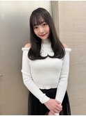 色気ある大人可愛いトレンド韓国レイヤー×前髪カットモテ髪川又