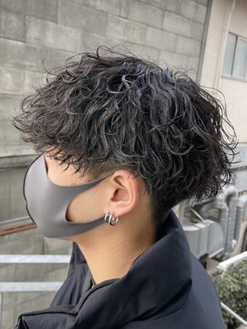 ネクストメンズ 表参道(NEXT men's) ウルフ/アッシュブラック/カルマパーマ/ベリー/ウルフ