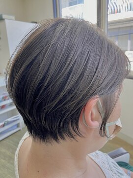 フェリシータ 総持寺店(felicita) 前髪あり小顔つやグレージュ○簡単スタイリングショートボブヘア