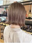 20代30代大人可愛い艶感ミルクティーベージュケアブリーチ