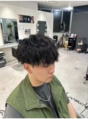 波巻きツイストスパイラルパーマ/フェザーパーマ/眉毛/メンズ