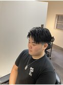 ツーブロックアップバングショート