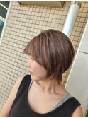 ショートレイヤー×ナチュラルグレージュ!