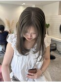 ブリーチなしで作るオリーブグレージュ