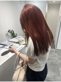 レイヤーカット/ブリーチ無しOrange brown