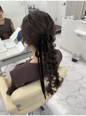 ツイン編みおろし